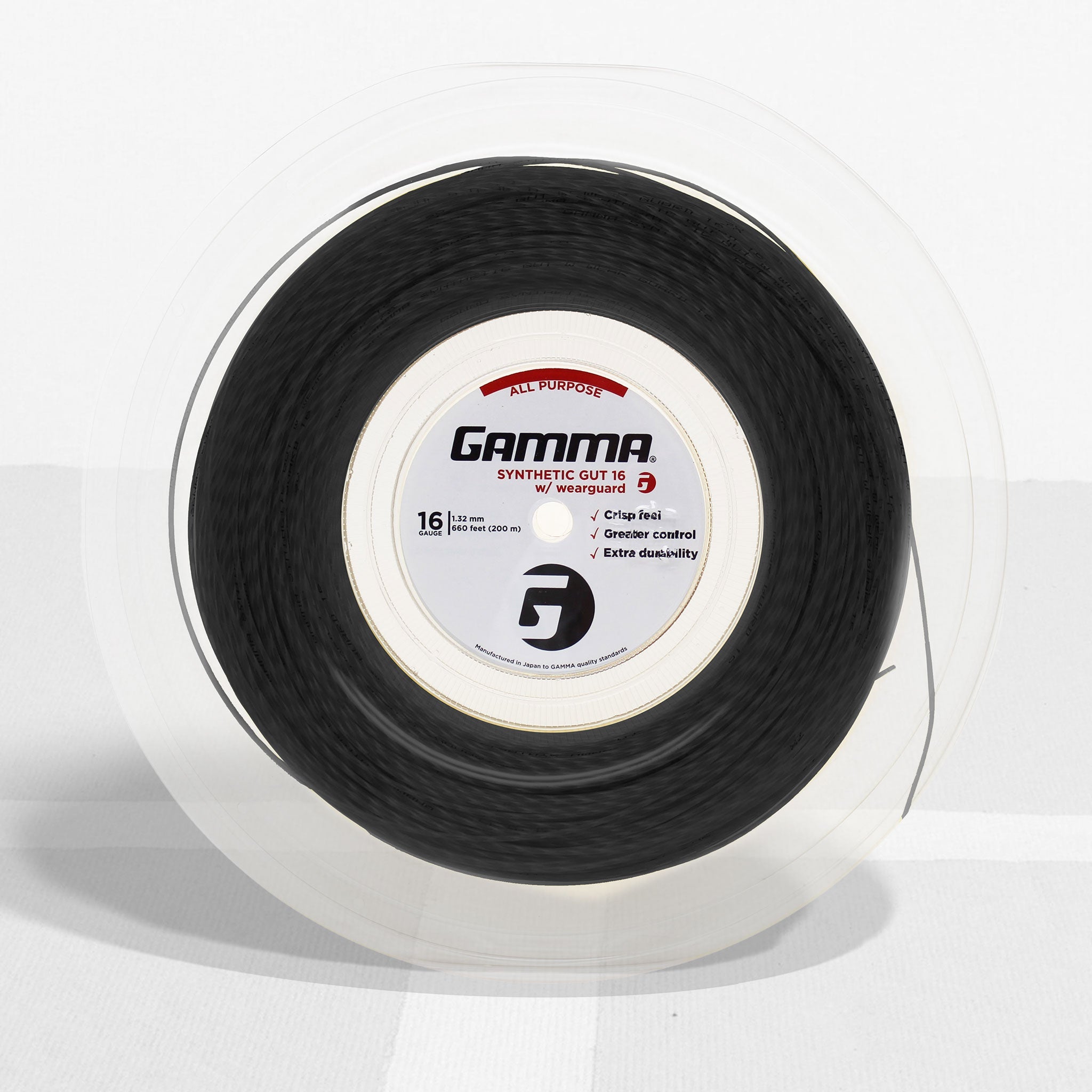 16g Gold - Gamma Sports Synthetic Gut Tennis String Reel 220m - 虹