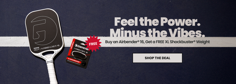 Feel the Power, Minus the Vibes. Get a FREE XL Shockbuster Weight with Airbender 16.