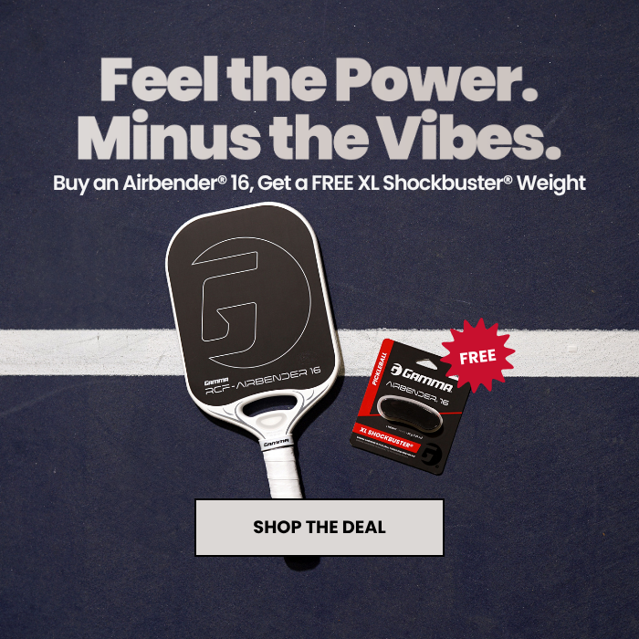 Feel the Power, Minus the Vibes. Get a FREE XL Shockbuster Weight with Airbender 16.