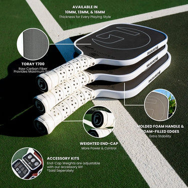 GAMMA Obsidian 16 Pickleball Paddle - GAMMA Obsidian 16 Pickleball Paddle