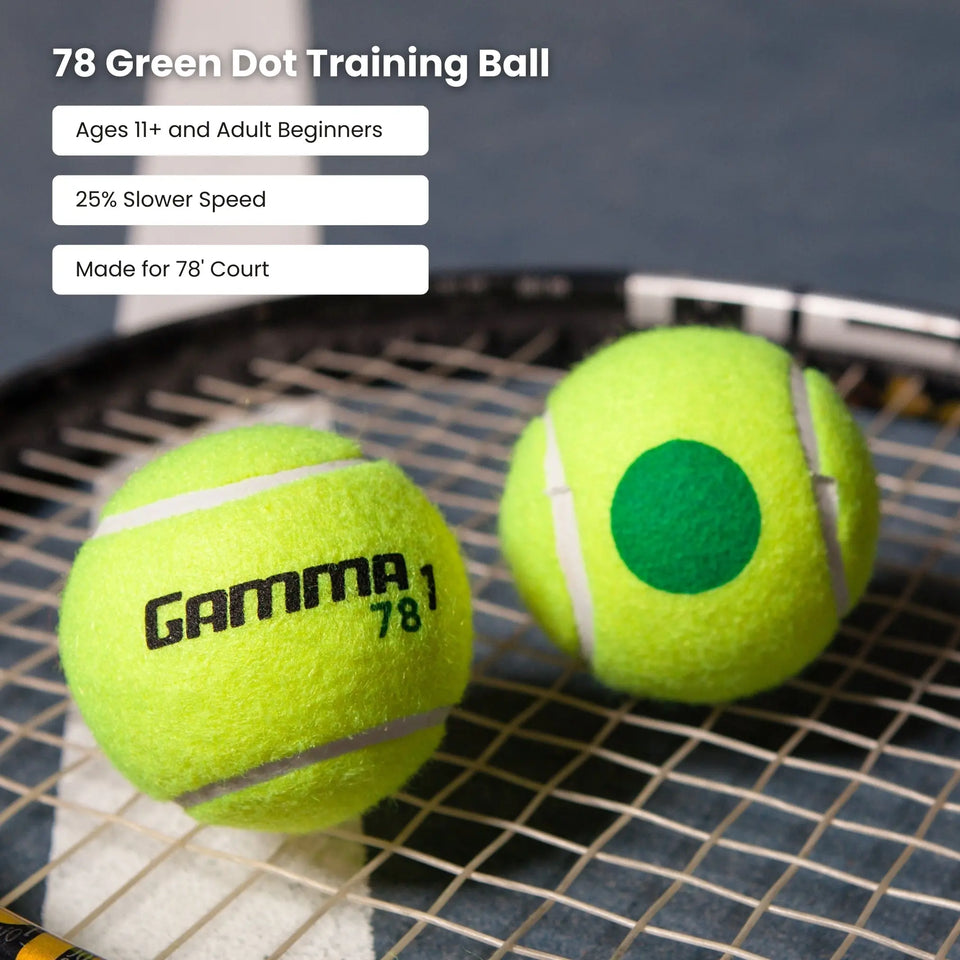 Green Dot 78 Tennis Ball Gamma Sports