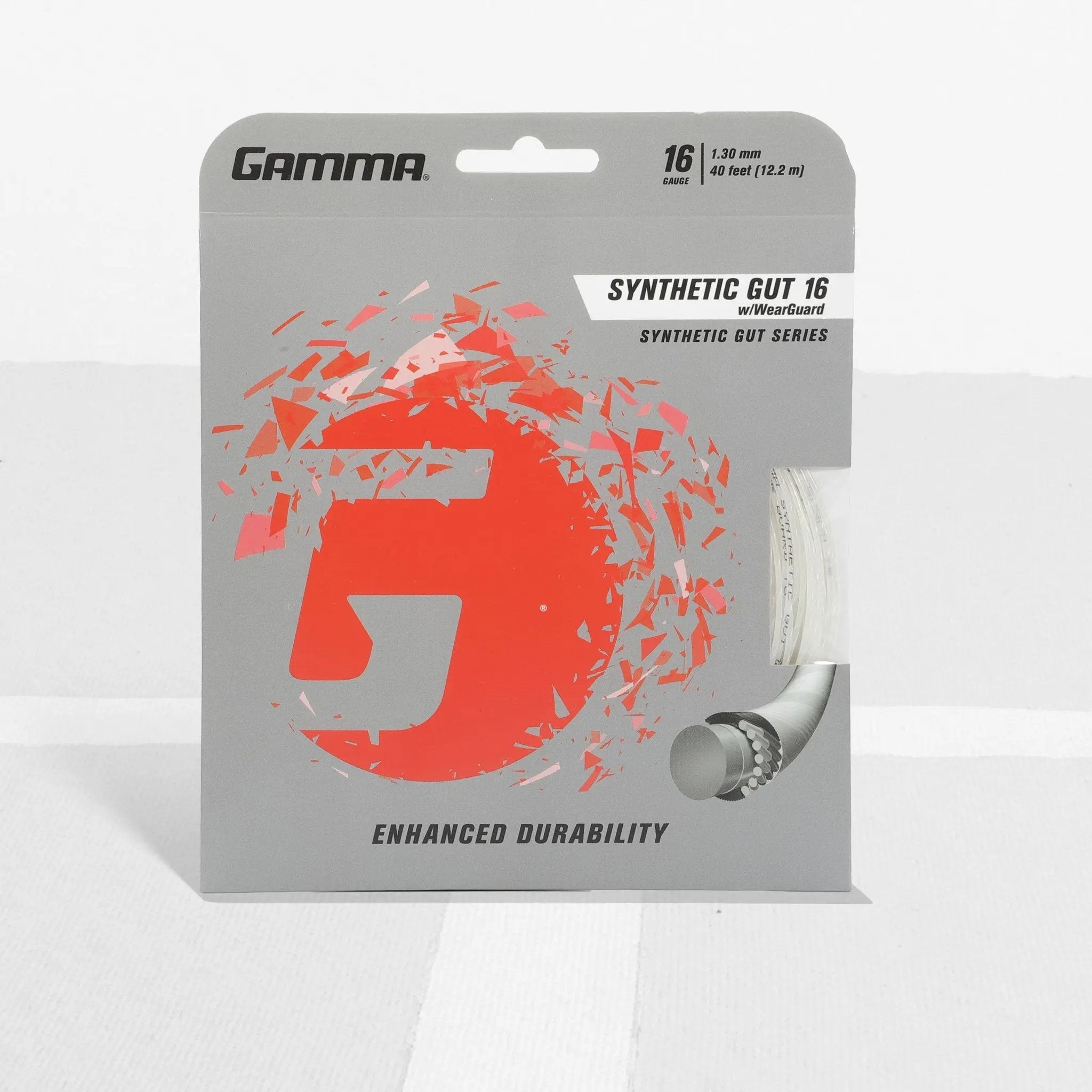 Gamma Synthetic Gut Tennis Strings With WearGuard - Multipack Options For Racquet Restringing