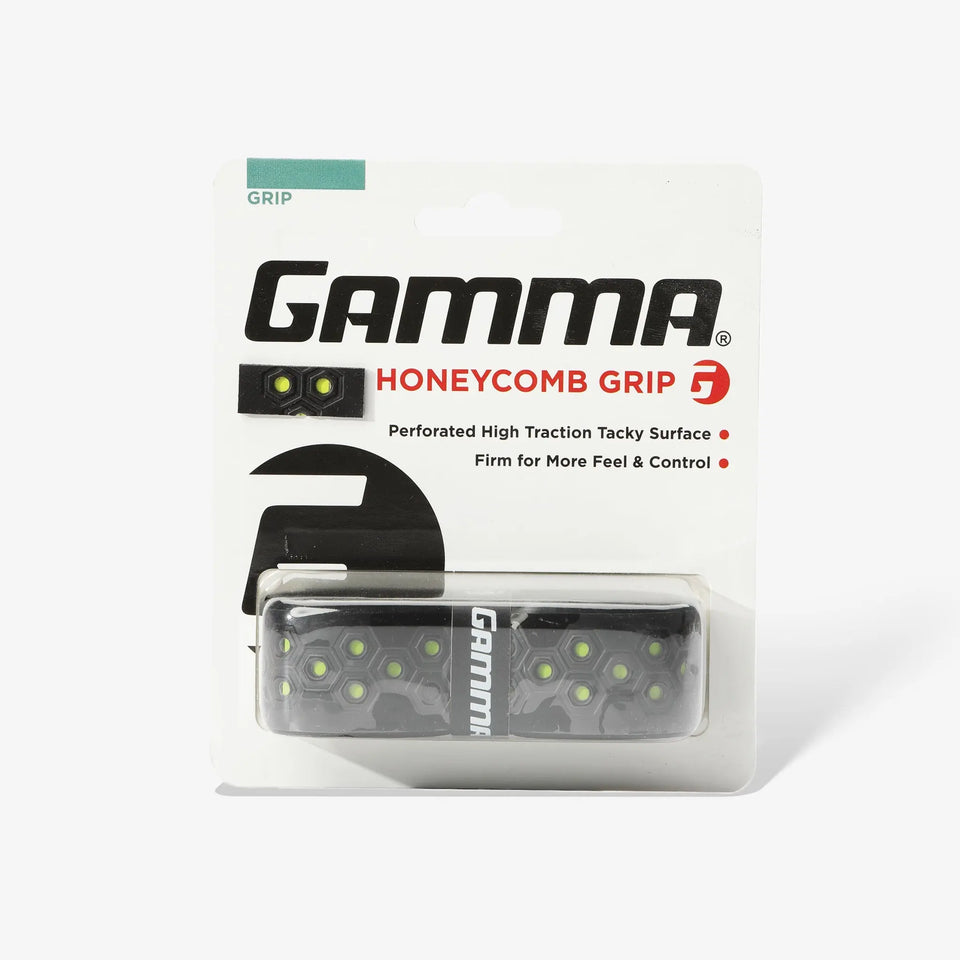 Gamma Honeycomb Cushion Grip - Overgrip Per Racchetta Nero/Verde - 5